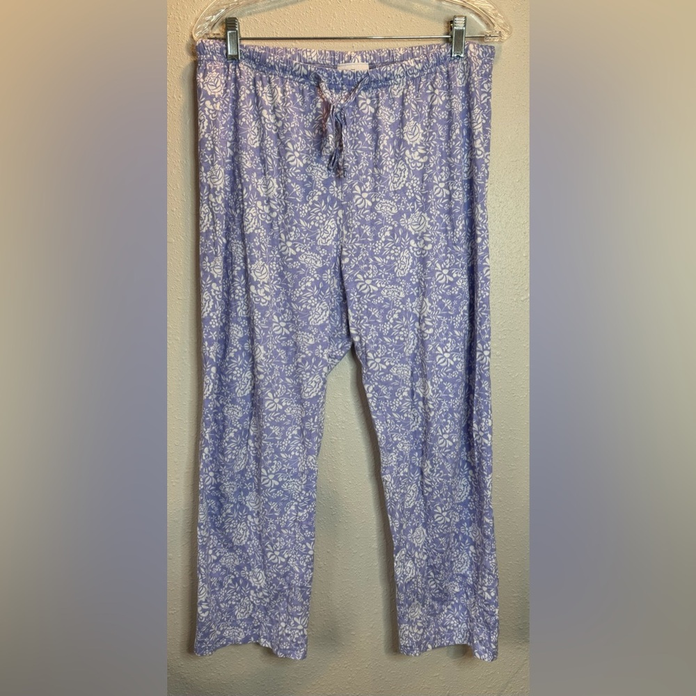 Vermont Country Store Purple Sleep Floral Pajama Pants